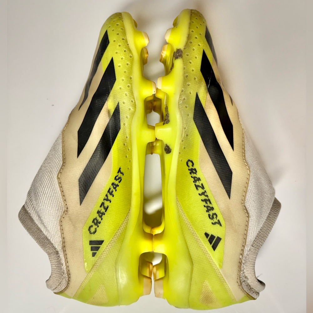 Adidas X Crazyfast .3 LL Laceless Firm Ground Soccer Cleats Men’s Size 7, White